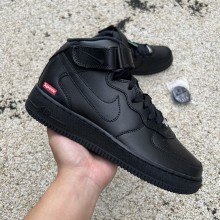 Nike Air Force 1 Mid Supreme Black