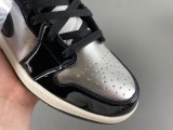 Jordan 1 Mid SE Black Metallic Silver Sail Metallic Gold