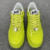 A Bathing Ape Bape Sta #2 Yellow Patent