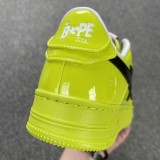 A Bathing Ape Bape Sta #2 Yellow Patent