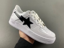 A Bathing Ape Bape Sta #2 White Patent