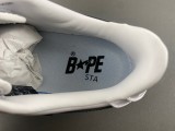 A Bathing Ape Bape Sta #2 White Patent