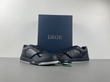Dior B27 Low Black Dior Oblique Galaxy Leather Grey
