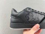 Dior B27 Low Black Dior Oblique Galaxy Leather Grey