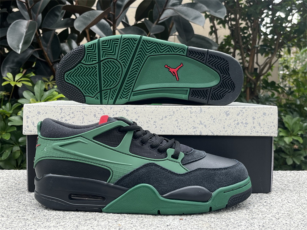Jordan 4 RM Black Gorge Green University Red