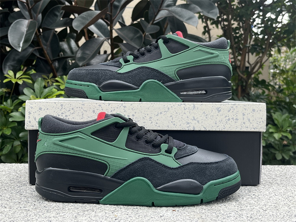 Jordan 4 RM Black Gorge Green University Red