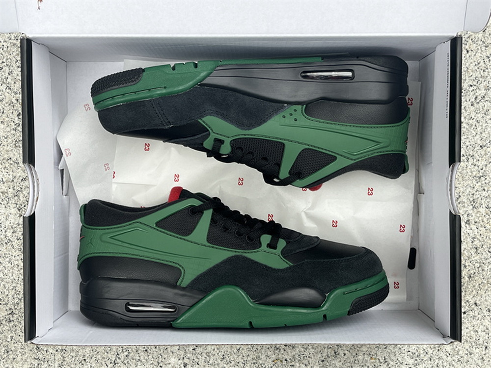 Jordan 4 RM Black Gorge Green University Red