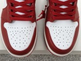 Jordan 1 Mid SE Red Cracked Leather