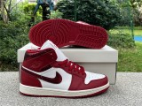 Jordan 1 Mid SE Red Cracked Leather