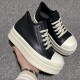 Rick Owens Mega Bumper Low Leather Black Milk