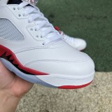 Jordan 5 Retro Fire Red Black Tongue 2025