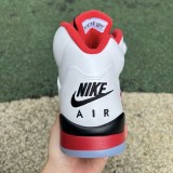 Jordan 5 Retro Fire Red Black Tongue 2025