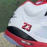 Jordan 5 Retro Fire Red Black Tongue 2025