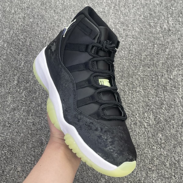 Jordan 11 Retro Black Barely Volt  GS