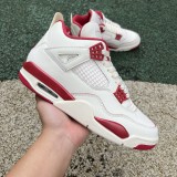Jordan 4 Retro Pale Ivory Sierra Red