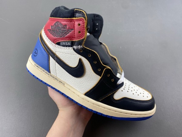 Jordan 1 Retro High OG SP Fragment x Union LA Varsity Red Sport Royal