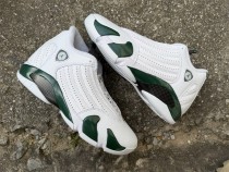 Jordan 14 Retro White Forest Green
