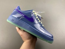 Nike Air Force 1 Low Patent Leather Mystic Navy Grape Ice