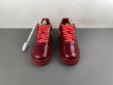 Nike Air Force 1 Low 'Patent Leather Dark Team Red'