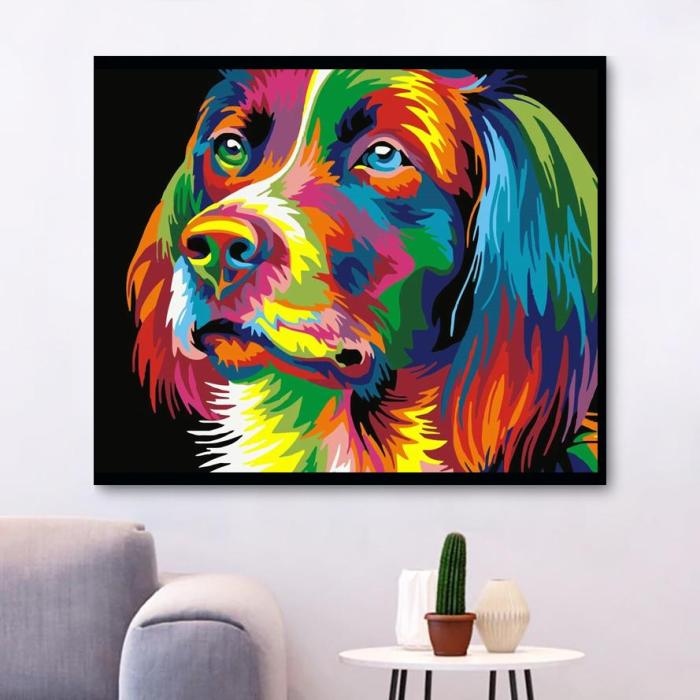 Lounge Pup' Paint by Numbers Kit  Vibrant Canine Craft – ArtVibe