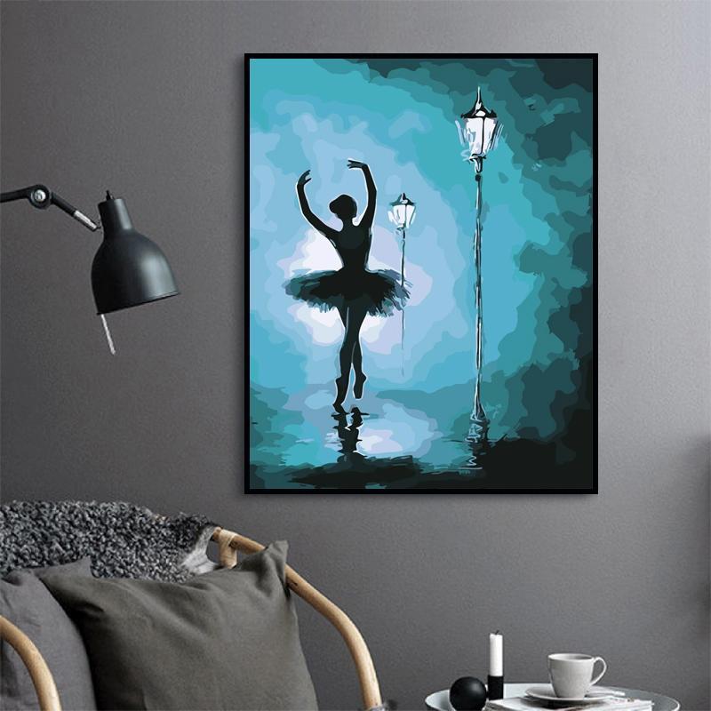 £ 9.99 2021 New Arrival Hot Sale Ballet Dancer Paint By Numbers Kits