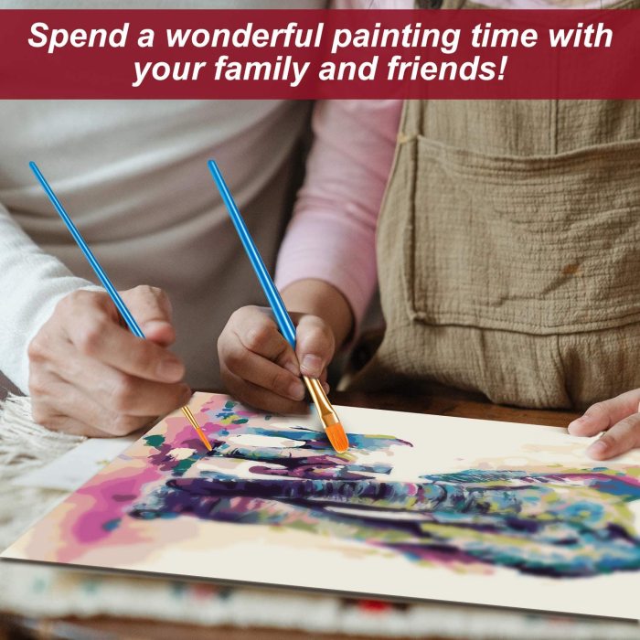 £ 9.99 - 2021 Colorful Watercolor Style Giraffe Diy Paint By Numbers