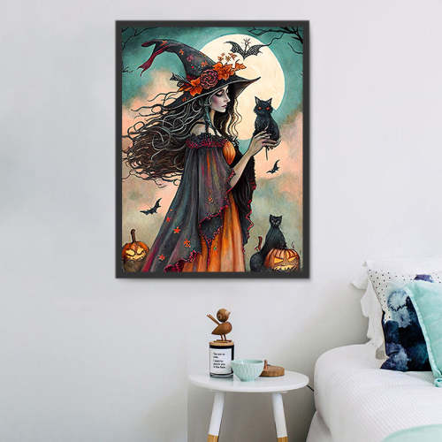 Halloween Diy Paint By Numbers Kits UK For Adult Kids MJ2449