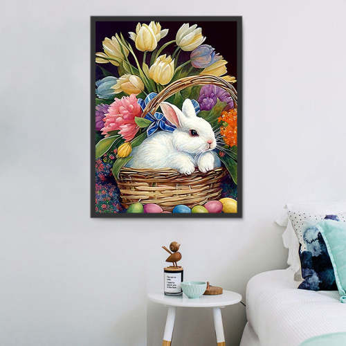 Rabbit Paint By Numbers Kits UK MJ9849