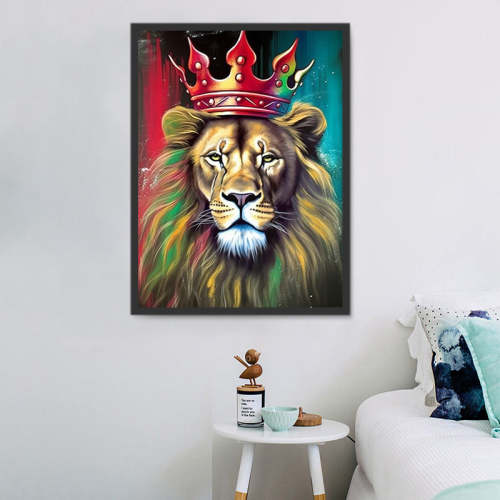 Lion Paint By Numbers Kits UK MJ9220