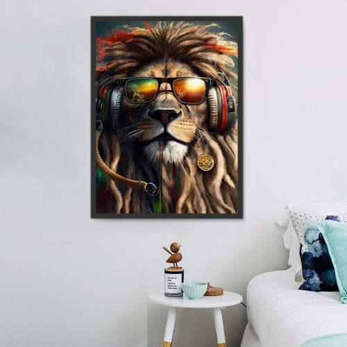 Lion Paint By Numbers Kits UK MJ9229