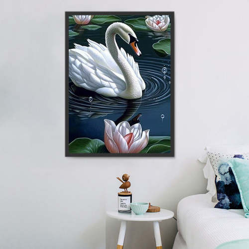 Swan Paint By Numbers Kits UK MJ9884