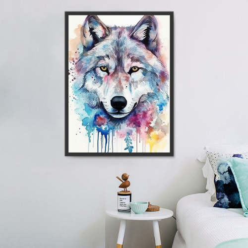 Wolf Diy Paint By Numbers Kits UK For Adult Kids MJ1469