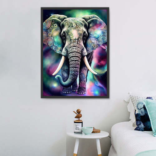 Elephant Paint By Numbers Kits UK MJ1357