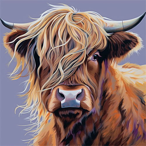 Bull Paint By Numbers Kits UK MJ1945