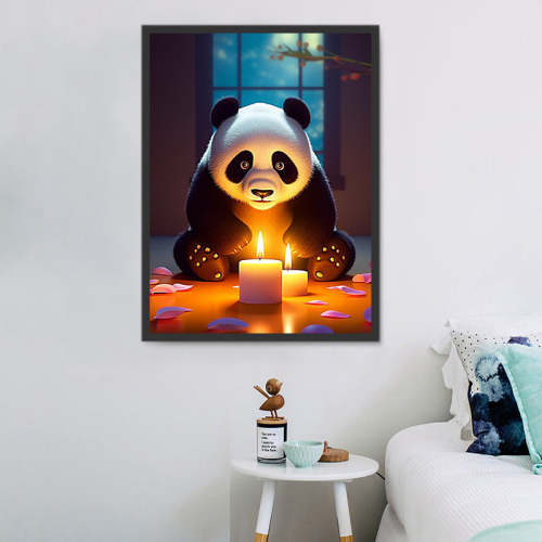 Panda Diy Paint By Numbers Kits UK For Adult Kids MJ8093