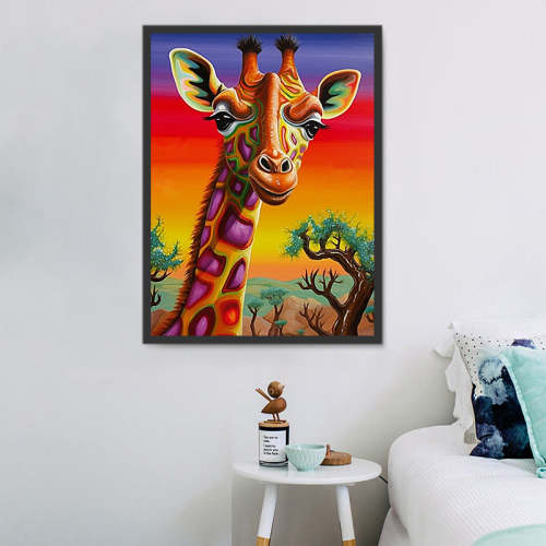 Giraffe Paint By Numbers Kits UK MJ2242