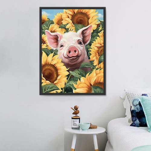 Pig Paint By Numbers Kits UK MJ8190