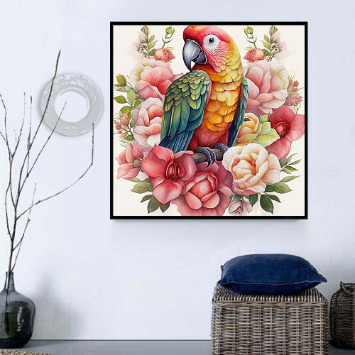 Parrot Paint By Numbers Kits UK MJ2309