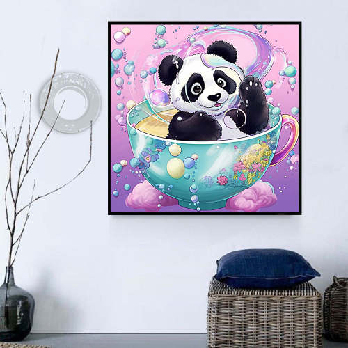 Panda Diy Paint By Numbers Kits UK For Adult Kids MJ8073