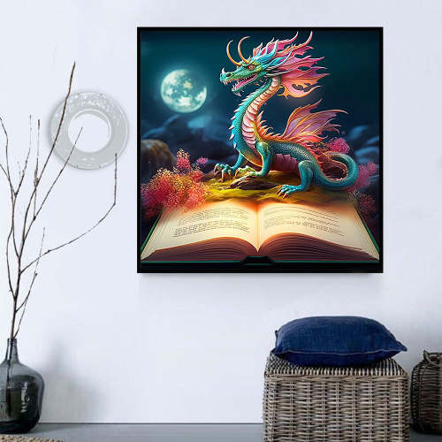 Dragon Paint By Numbers Kits UK MJ2099