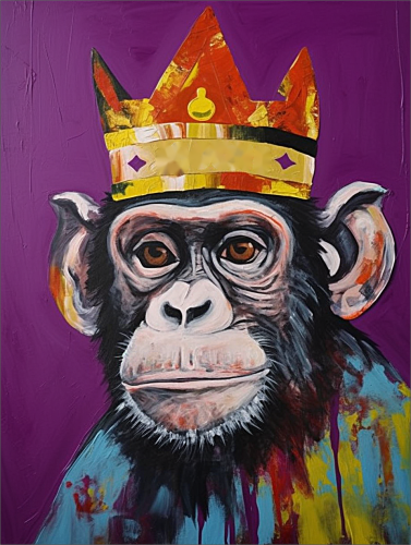 Monkey Diy Paint By Numbers Kits UK For Adult Kids MJ9620