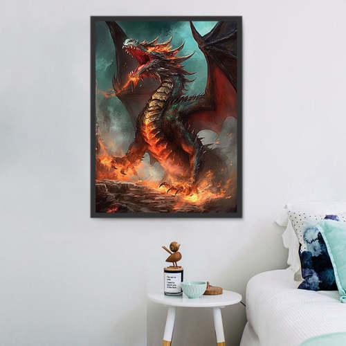Dragon Paint By Numbers Kits UK MJ2109