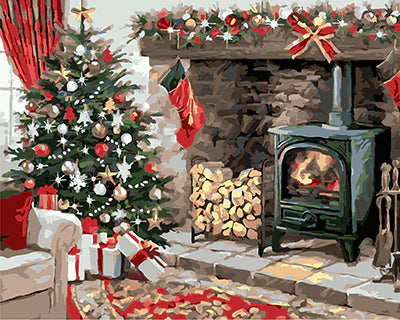 Christmas Diy Paint By Numbers Kits UK For Adult Kids GX21275