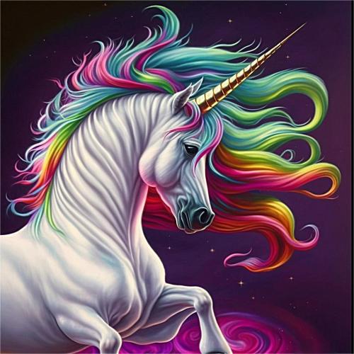 Unicorn Diy Paint By Numbers Kits UK For Adult Kids MJ1651