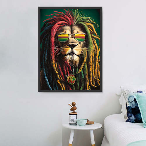 Lion Paint By Numbers Kits UK MJ9252