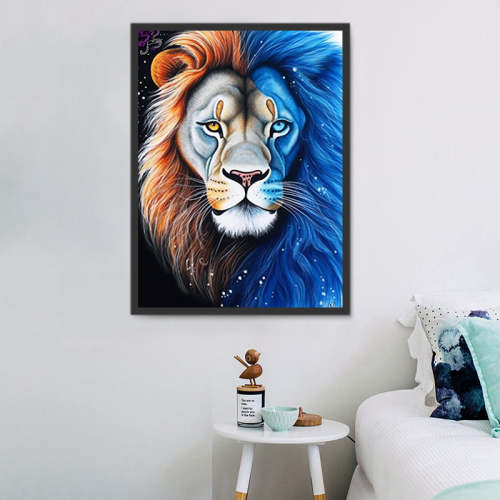Lion Paint By Numbers Kits UK MJ9241