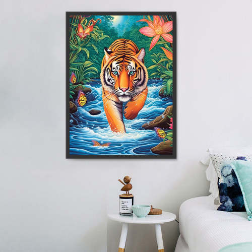 Tiger Diy Paint By Numbers Kits UK For Adult Kids MJ1255