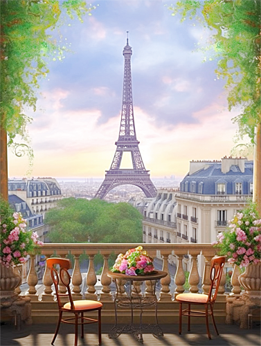 Eiffel Tower Paint By Numbers Kits UK MJ8353