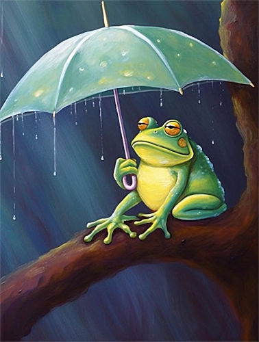 Frog Diy Paint By Numbers Kits UK For Adult Kids MJ1930