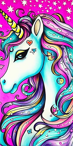 Unicorn Diy Paint By Numbers Kits UK For Adult Kids MJ1654